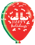 Betallic Latex Happy Holidays Elf 11″ Latex Balloons (50 count)