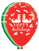 Happy Holidays Elf 11″ Globos de látex (50 unidades)