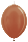 Betallic Latex Metallic Copper 12″ Link-O-Loon Balloons (50 count)