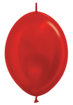 Betallic Latex Metallic Red 12″ Link-O-Loon Balloons (50 count)