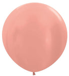 Betallic Latex Metallic Rose Gold 24″ Latex Balloons (10)