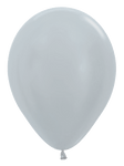 Betallic Latex Metallic Silver 11″ Latex Balloons (100 count)