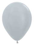 Betallic Latex Metallic Silver 18″ Latex Balloons (25 count)