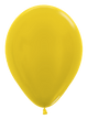 Globos de látex amarillo metálico de 11″ (100 unidades)