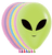 Betallic Latex Neon Assortment Alien 11″ Latex Balloons (50 count)