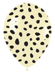 Globos de látex de 11″ con estampado de guepardo en color marfil pastel (50 unidades)