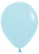 Globos de látex azul pastel mate de 11″ (100 unidades)