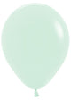 Globos de látex verde pastel mate de 11″ (100 unidades)