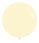 Globos de látex amarillo pastel mate de 24″ (10 unidades)