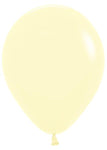 Betallic Latex Pastel Matte Yellow 5″ Latex Balloons (100)