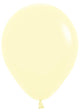 Globos Latex 5″ Amarillo Pastel Mate (100)