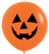 Betallic Latex Pumpkin Jack-o'-lantern 24″ Latex Balloons (10 count)