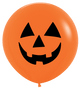 Pumpkin Jack-o'-lantern 24″ Latex Balloons (10 count)