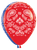 Betallic Latex Red and Blue Bandana Print 11″ Latex Balloons (50 count)