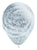 Betallic Latex Silver Graffiti Fashion White 11″ Latex Balloons (50 Count)