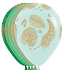 Betallic Latex Tropical Leaves Print Assortment 11″ Latex Balloons (100)