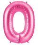 Pink Megaloon Numbers 40" Foil Balloons