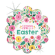 Happy Easter Spring Flower 18″ Balloon