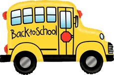 Betallic Mylar & Foil 32" Giant Back to School Bus Balloon