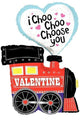 44" Jumbo I Choo Choo Choose You Globo de juego de palabras de tren del día de San Valentín