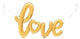 47" Gold Air-Filled Love Script Shape Foil Balloons