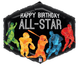 All-Star Sports Birthday 30″ Balloon