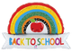 Globo arcoíris de regreso a la escuela de 35″