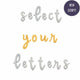 Escritura de letras con globos en cursiva