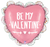 Betallic Mylar & Foil Be My Valentine Doodle Ruffle Heart 29″ Balloon