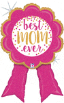 Betallic Mylar & Foil Best Mom Ever Ribbon Holographic 33” Balloon