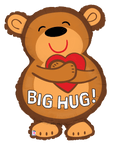 Betallic Mylar & Foil Big Hug Bear 28″ Balloon