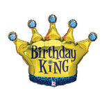 Betallic Mylar & Foil Birthday King 36″ Balloon