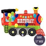 Cumpleaños Tren Feliz Cumpleaños Gigante 37" Locomotora Globo