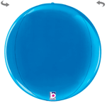 Betallic Mylar & Foil Blue Globe 22″ Balloon