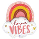 Boho Love Vibes Rainbow 35″ Balloon