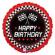 Checkered Flag Racing Birthday 18″ Balloon