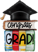 Congrats Grad Books Graduación Globo de 44″
