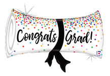 Betallic Mylar & Foil Congrats Grad! Confetti Diploma 31″ Balloon