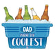 Coolest Dad Cooler Globo de 33″