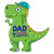 Dad You're T-riffic! Father's Day 35" Dinosaur Balloon
