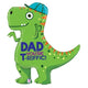 ¡Papá, eres T-riffic! Globo de dinosaurio de 35 "Día del padre