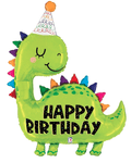 Betallic Mylar & Foil Dino Happy Birthday 52″ Balloon