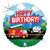 Betallic Mylar & Foil First Responders Holographic Happy Birthday 18″ Balloon