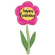 Happy Birthday Flower 60″ Balloon