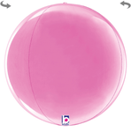 Betallic Mylar & Foil Fuchsia Globe 22″ Balloon