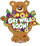 Betallic Mylar & Foil Get Well Beary Big Hug Shape 26″ Balloon