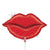 Betallic Mylar & Foil Glitter Lips 14″ Balloon (requires heat-sealing)