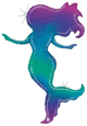 Glitter Mermaid Holographic 52″ Balloon