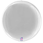 Betallic Mylar & Foil Globe Silver Dimensionals 15″ Balloon