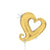 Betallic Mylar & Foil Gold Chain of Hearts 14″ Balloon (requires heat-sealing)